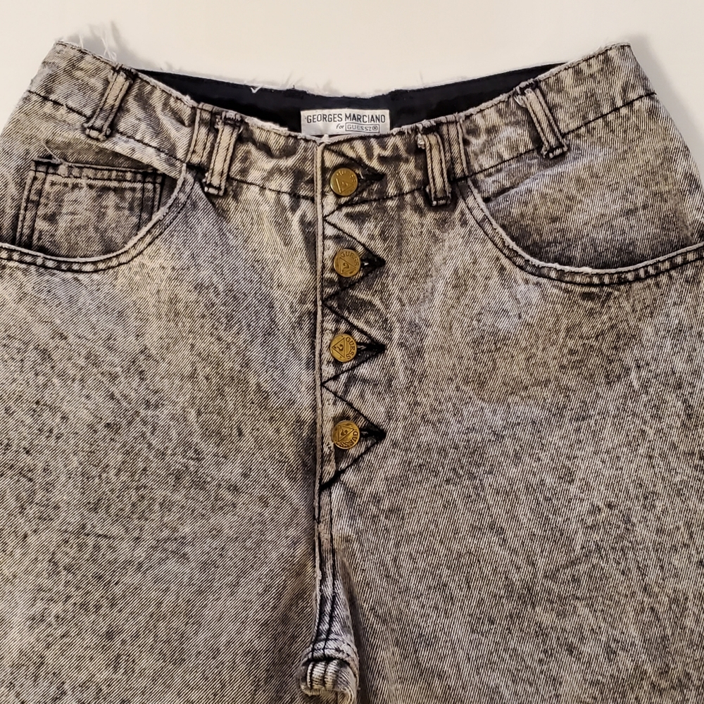 Vintage 1988 Grey Stone Washed High Rise Guess Jeans